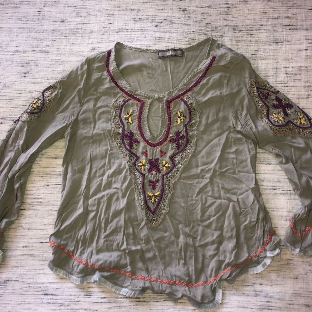 Anthropologie Addie Boho Blouse, Medium